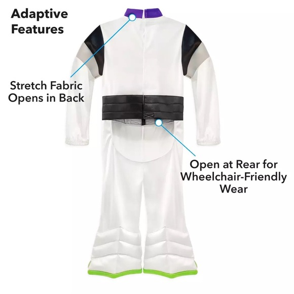 Buzz Lightyear Adaptive Costume for Kids – Toy Story LARGE NWT - Picture 4 of 7